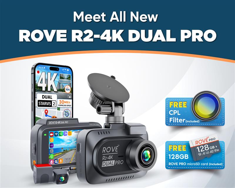 ROVE R2-4K DUAL PRO dash cam
