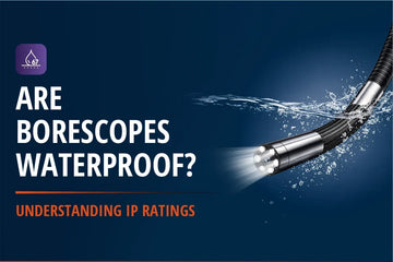 Waterproof borescope for inspecting wet pipes and drains