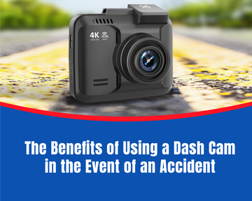 Dash cam footage of a car accident