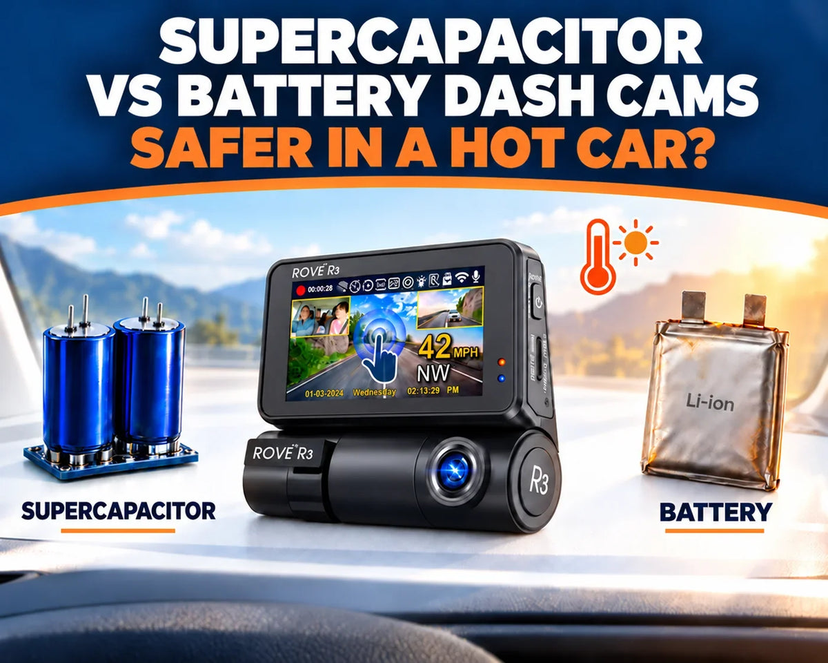 Supercapacitor vs Battery Dash Cams: Which Is Safer in a Hot Car?