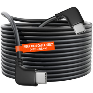 ROVE Ultimate 6M/19.6FT USB Type-C to Type-C Rear Camera Cable for ROVE R3 Dash Cam Only | Check Compatibility Image Before Purchasing