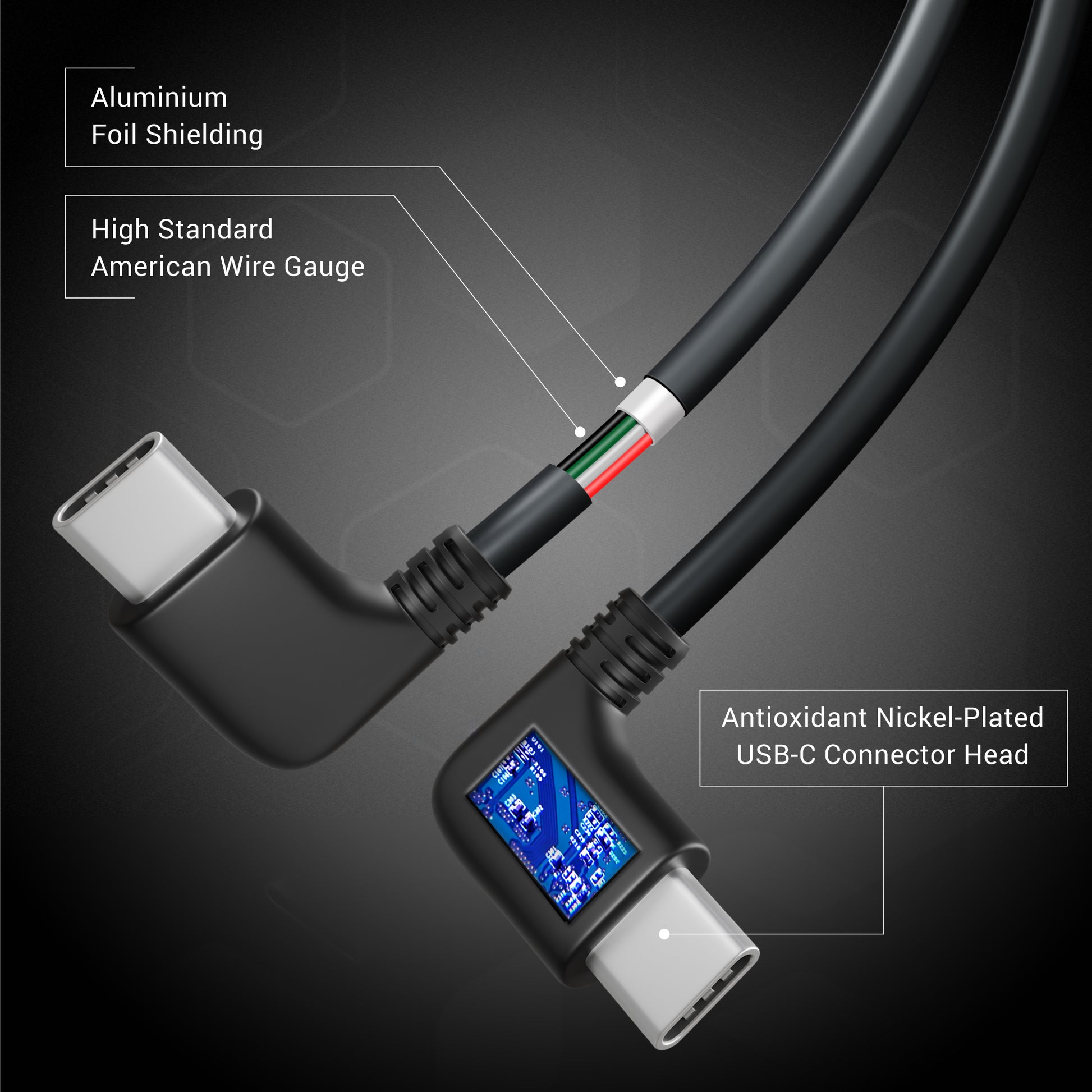 9m rear cam cable for rove r2-4k dual dash cam