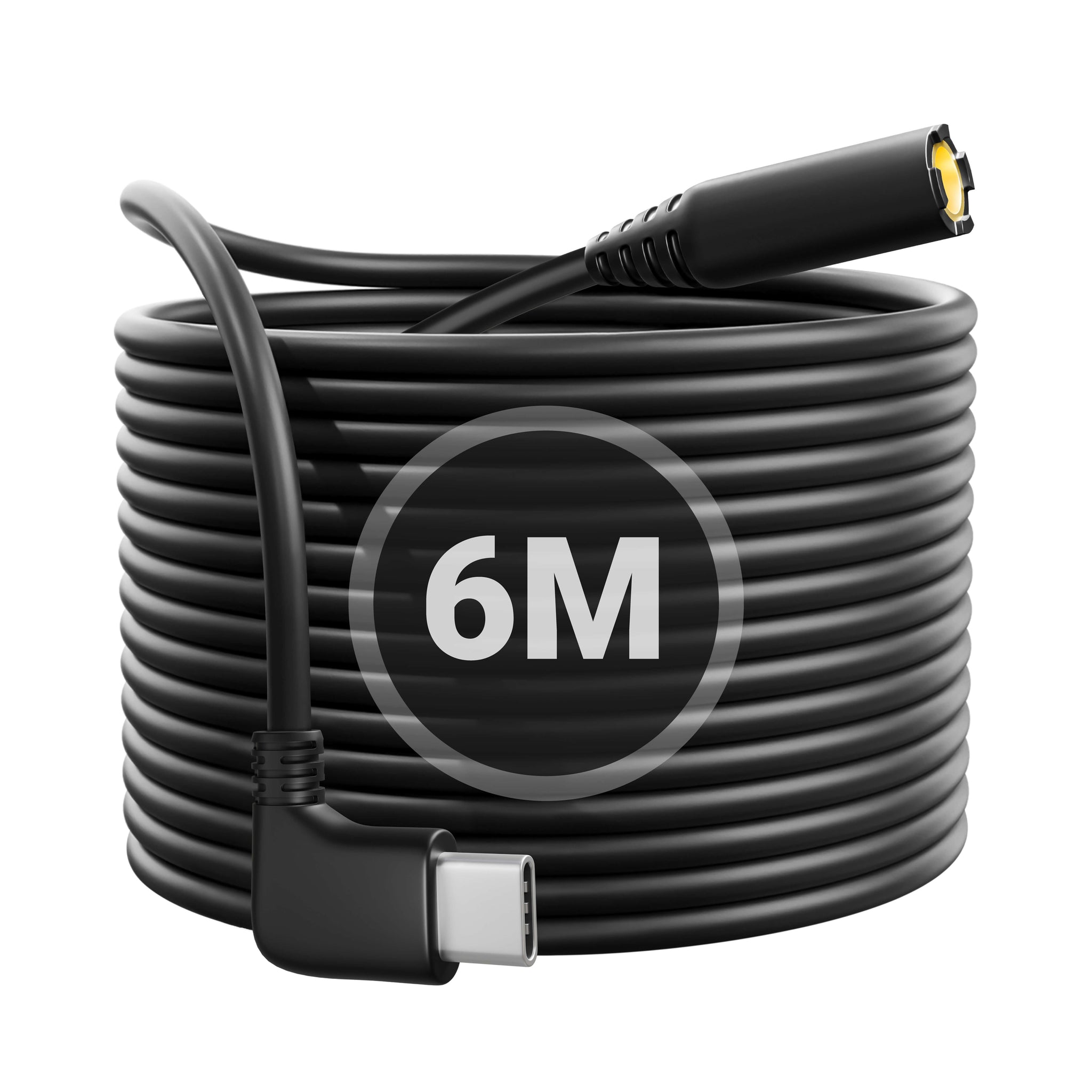 Spare 6M / 19.6FT USB Type C to 2.5mm Female Port Rear Camera Cable for ROVE R3 Dash Cam | Compatible Only with Purchases Made Before November 2023 | Check Compatibility Image Before Purchasing