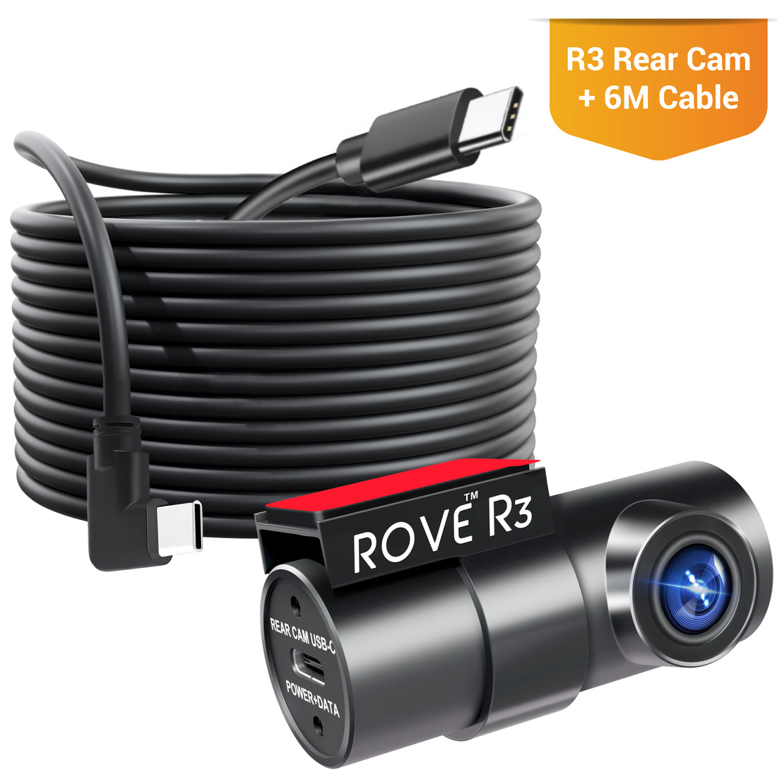ROVE R3 Rear Cam with USB-C Port | Check Compatibility Image Before Pu