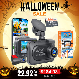 [Bundle] ROVE R2-4K DUAL Dash Cam | Hardwire Kit