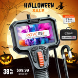 ROVE RS2 Articulating Borescope Camera with Light, 2-Way 210°, 32GB Card | 1080P FHD Industrial Endoscope, Inspection Camera, 4.3in IPS, IP67, 6 LED, 6.2mm Semi-Rigid Probe, Automotive, Plumbing, HVAC
