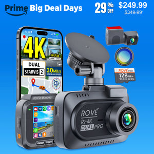 ROVE R2-4K DUAL PRO Dash Cam Front & Rear | 4K + 2K | Dual STARVIS 2 IMX678 + IMX675 CMOS Sensors | 5GHz WiFi 6 | FREE 128GB Card & CPL | 24Hr Parking Mode
