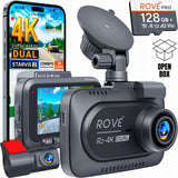 [Open Box] ROVE R2-4K Dual Dash Cam | 4K Upscaled + 1080P | Returned Item within their 1st 30-days