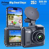 ROVE R2-4K Dash Cam 4K Ultra HD 2160P Car Dashboard Camera Built In Wi-Fi 6 & GPS
