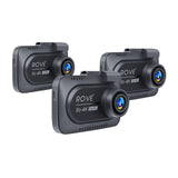 3 x ROVE R2-4K DUAL Dash Cam Front and Rear | STARVIS 2 Sensor | 5GHz WiFi | 30MB/s Download Speed