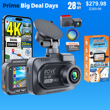 [Bundle] ROVE R2-4K DUAL PRO Dash Cam | Hardwire Kit