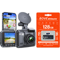 Dash cam bundle with ROVE Ultimate 128GB microSD card and dash camera device
