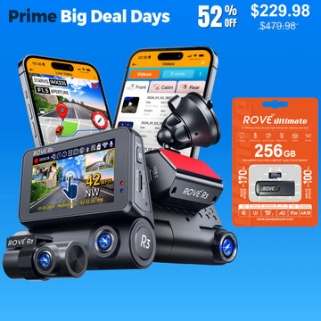 [Bundle] ROVE R3 Dash Cam | ROVE Ultimate 256GB microSD Card