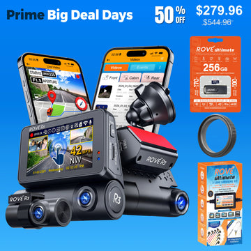 [Bundle] ROVE R3 Dash Cam | ROVE Ultimate 256GB microSD Card | Hardware Kit | CPL