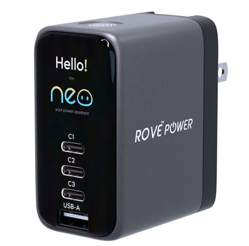 ROVE POWER NEO 100W, 4 Port USB C GaN Charger Block