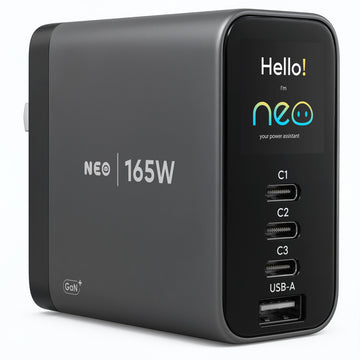 ROVE POWER NEO 165W, 4 Port USB C GaN Charger Block