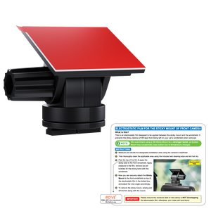 3M Sticky Mount For ROVE R2-4K, R2-4K PRO & R2-4K DUAL Dash Cams - Free 1x Easy Peel Electrostatic Film