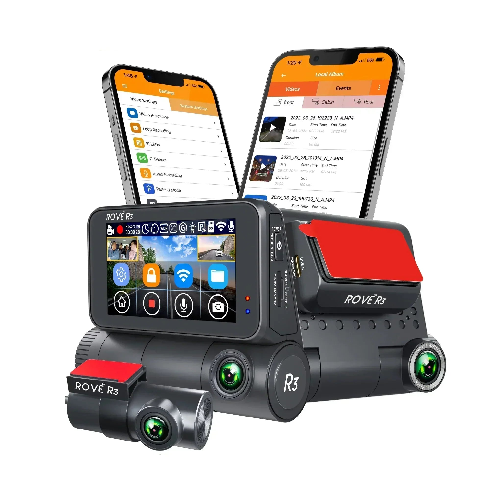 Rove R3 Car Dash Cam | OKTOBERFEST | $200 OFF PLUS FREE 128 SD Card